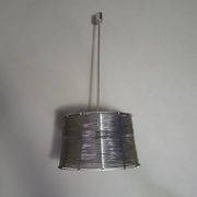Lampe / suspension Adlumen très rare, câblée en inox