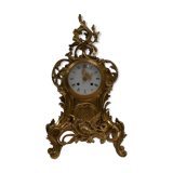 old bronze cartel golden style Louis XV vintage rockery 1980