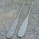 Old pair of boat oars