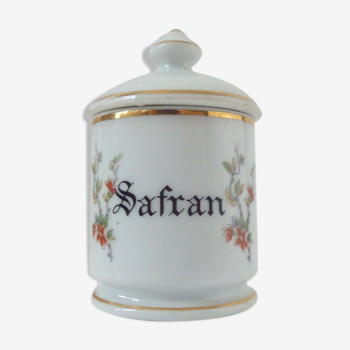 Safran spice pot in porcelain from France