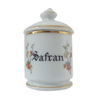 Safran spice pot in porcelain from France