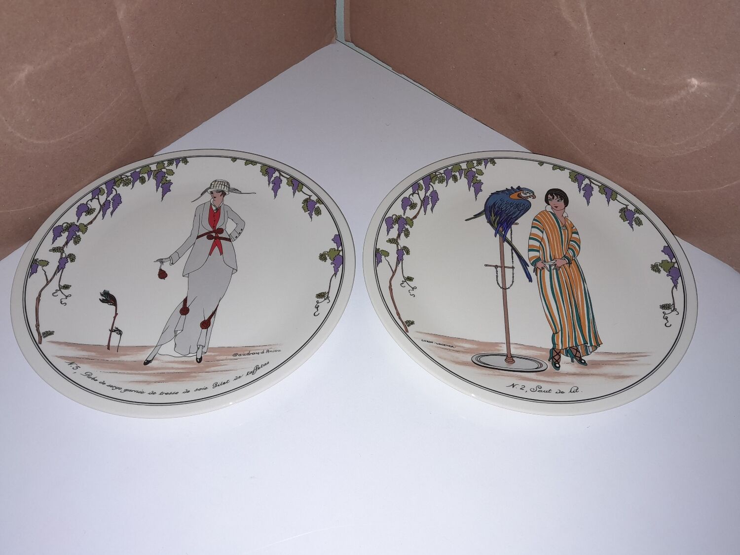6 dessert plates Villeroy and Boch design 1900