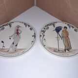 6 dessert plates Villeroy and Boch design 1900