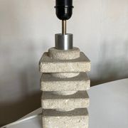 Lamp by Albert Tormos in limestone of the Luberon, Saint Tropez 1970