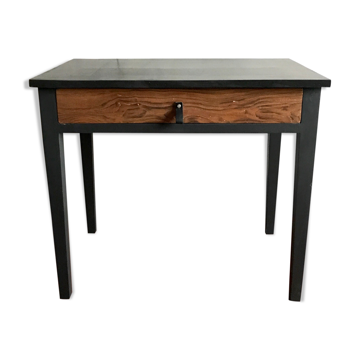 Wooden and black desk