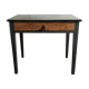 Wooden and black desk