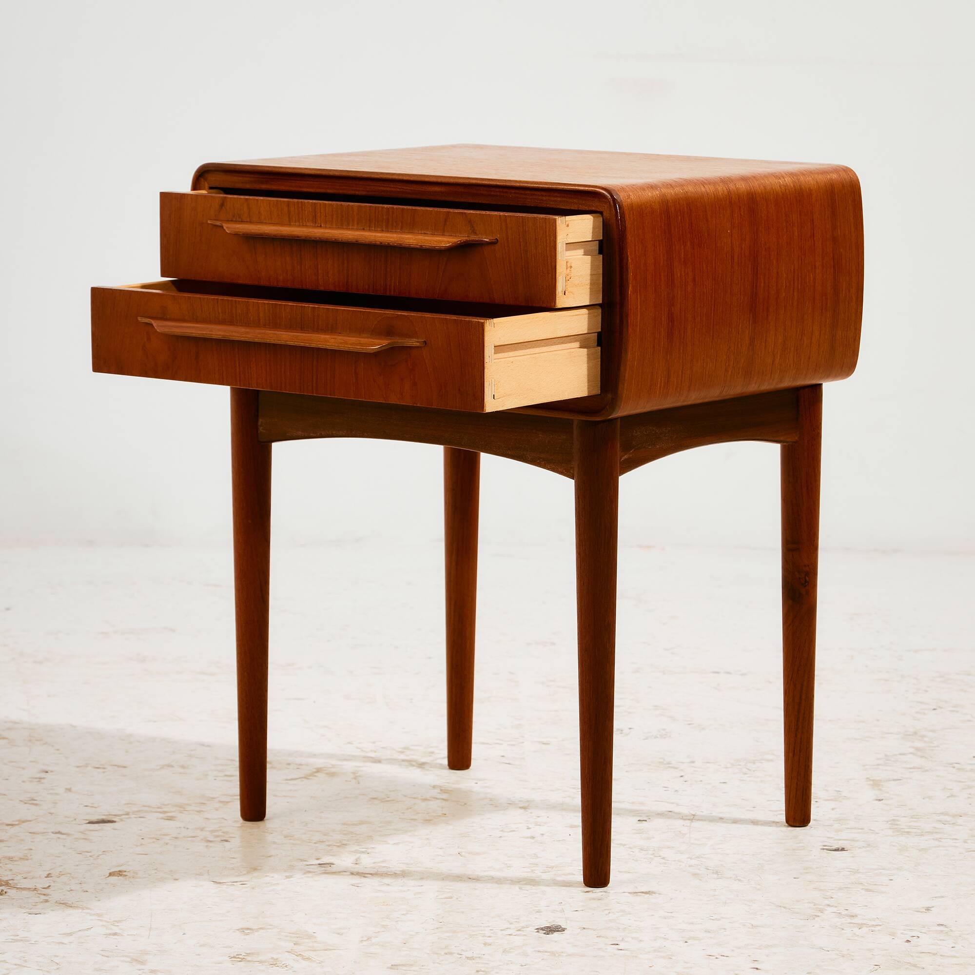 Teak night stand by Johannes Andersen for CFC Silkeborg