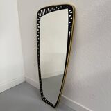 Antique asymmetrical mirror, Italian design by Dorian Tacchini, 1960s