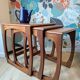 Vintage teak nesting tables Sunelm English design 1960s