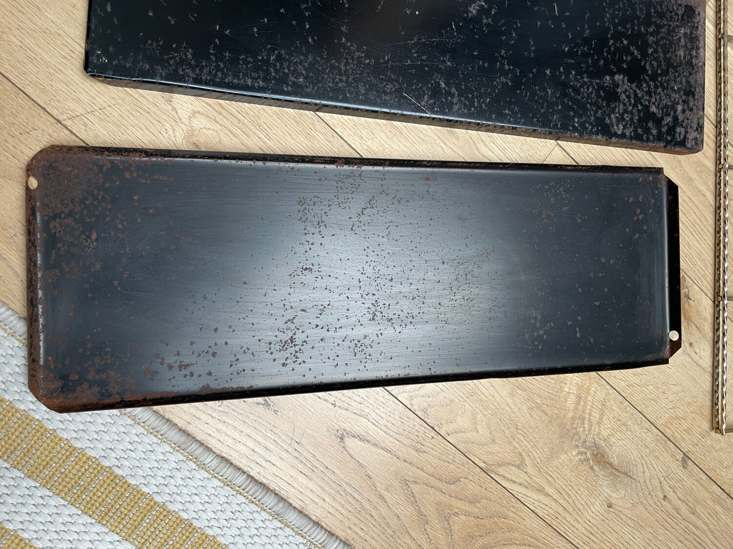 Vintage wall string shelf 3 levels