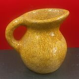 Céramique contemporaine pichet moderniste très lourd à identifier H 16,5 cm