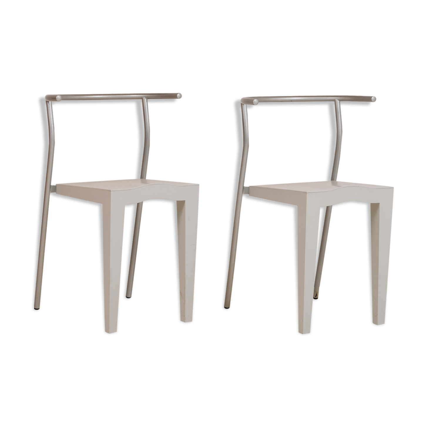 2 chaises Dr Glob de Philippe Starck pour Kartell 1980