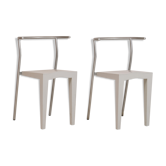 2 chairs Dr Glob by Philippe Starck for Kartell 1980
