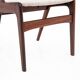 Ensemble de six chaises t21 fire model, korup stolefabrik, années 1960