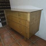 Vintage elm commode from the 1960s.