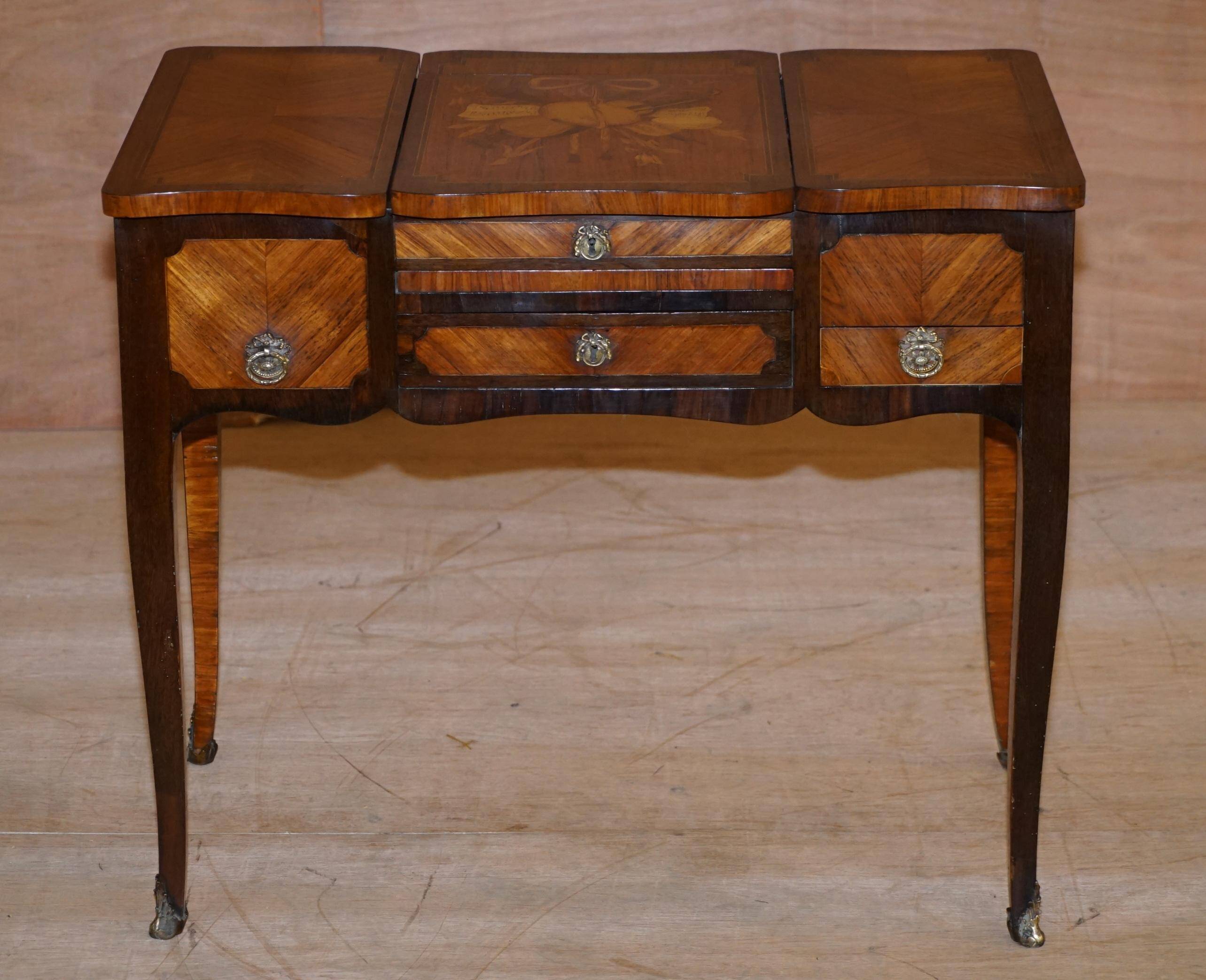 Louis XV Dressing Table Restored 19th Century by Alfred Beurdeley