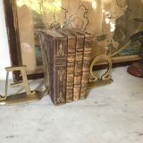 Pair of vintage brass bookends