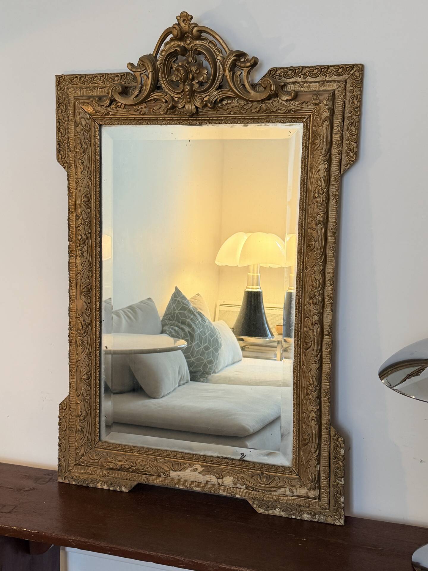 Grand miroir doré - 70xH107cm