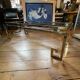 Table basse Belgo Chrome de style Hollywood Regency