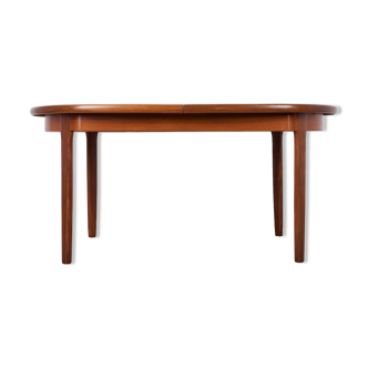 Table à manger ovale en teck du milieu du siècle d’Elliots of Newbury, années 1960