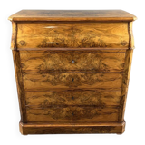 Walnut toilet commode, 19th century