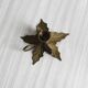 Leaf Shaped Brass Candle Holder