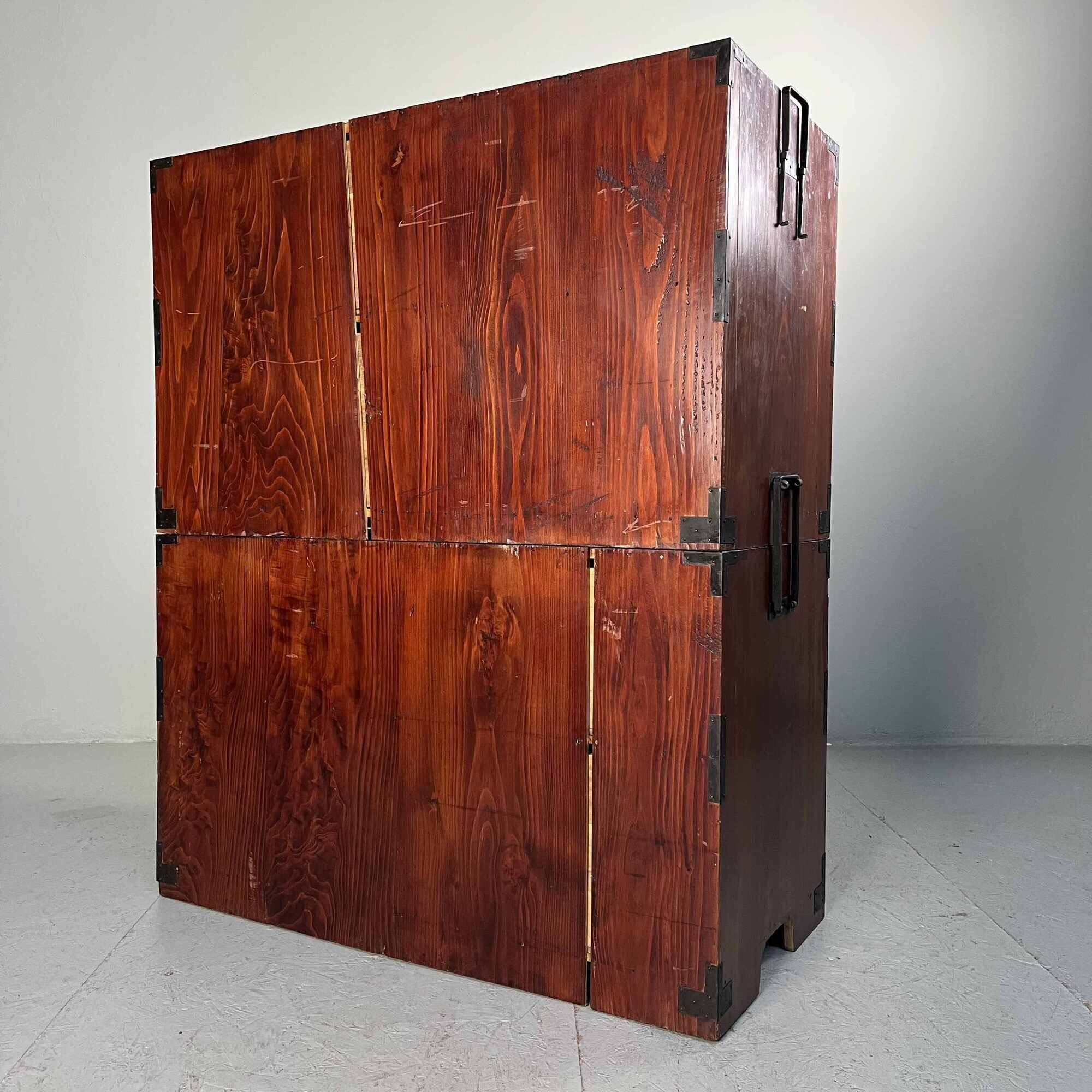 Antique Japanese Isho-Dansu storage cabinet Taisho (1910)