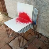 Series of 6 chairs from the 80s