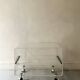 Hi-fi TV unit - coffee table in plexiglass by D. Lange, Roche Bobois 1970