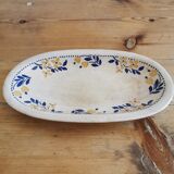 Ravier in earthenware floral pattern