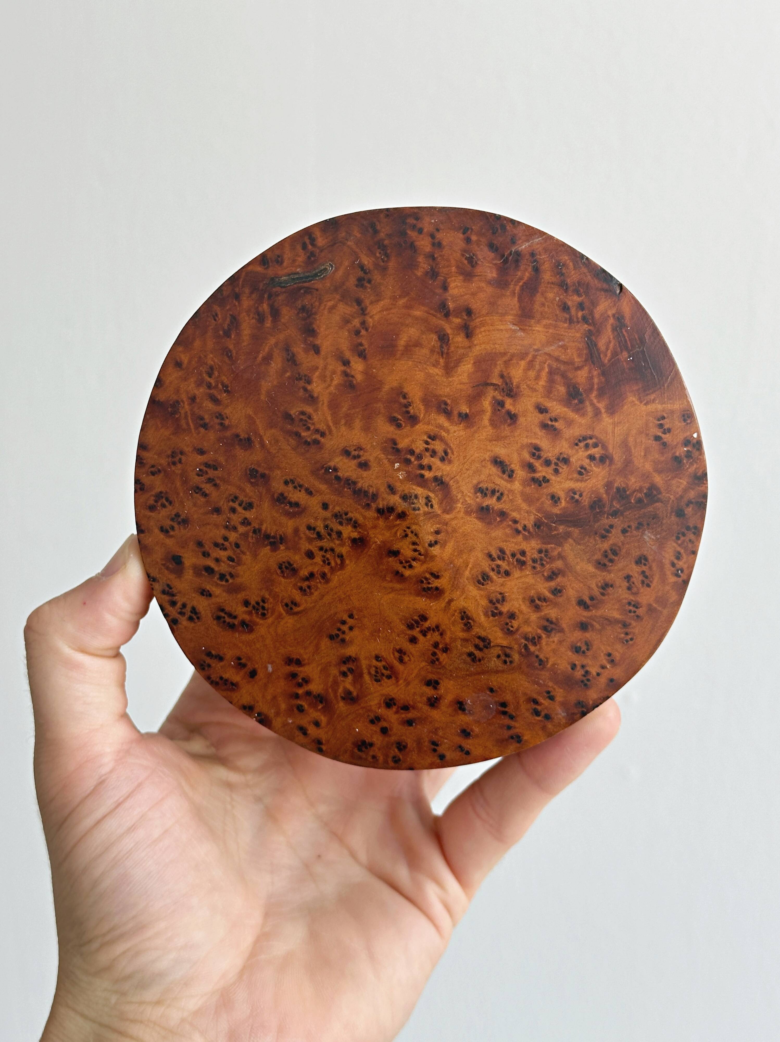 Vide poche en loupe de bois