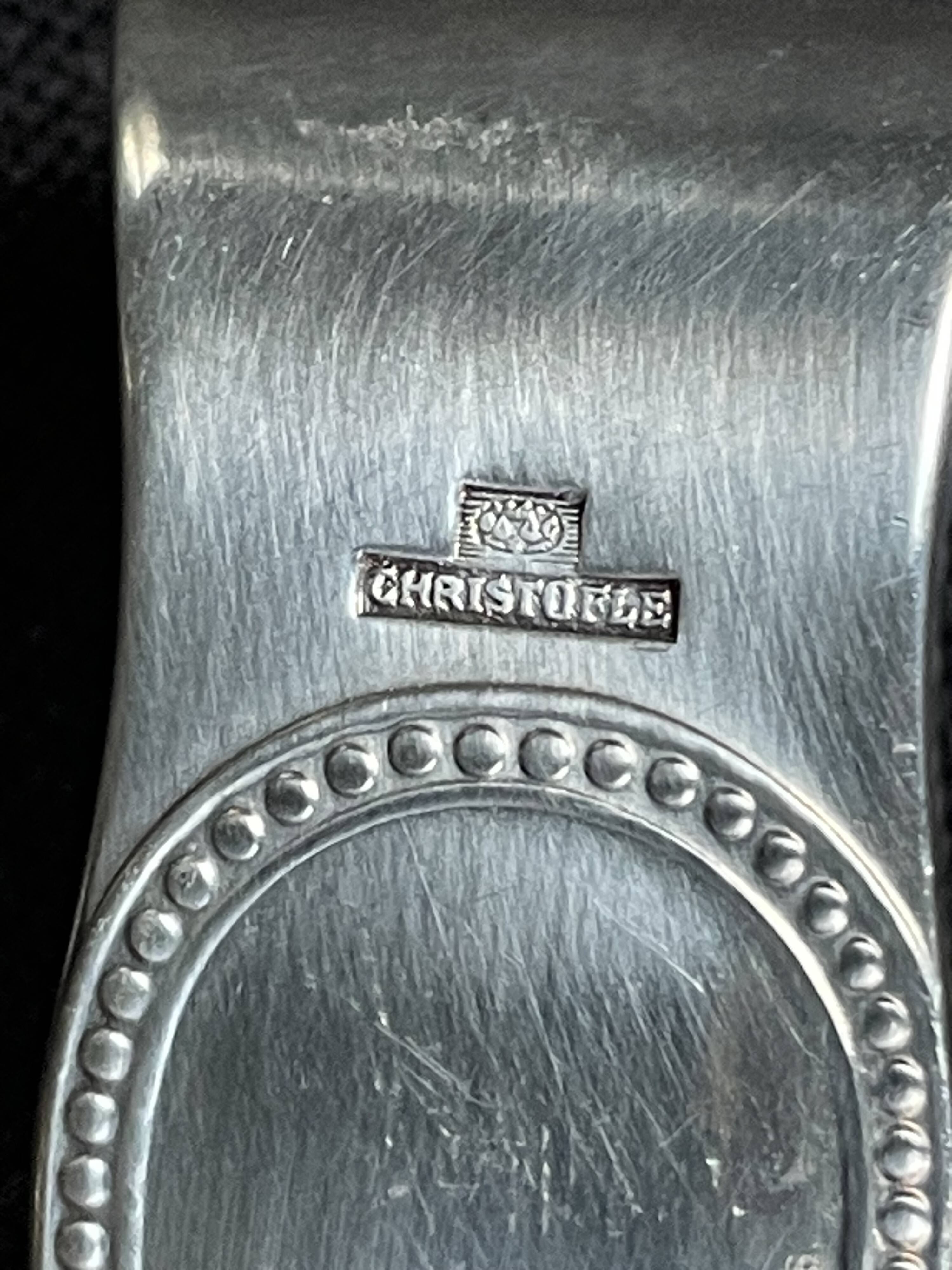 3183 – Christofle 20th century sugar bowl and tongs, this sugar bowl and tongs from the Maison