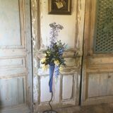 Metal floor vase/soliflore