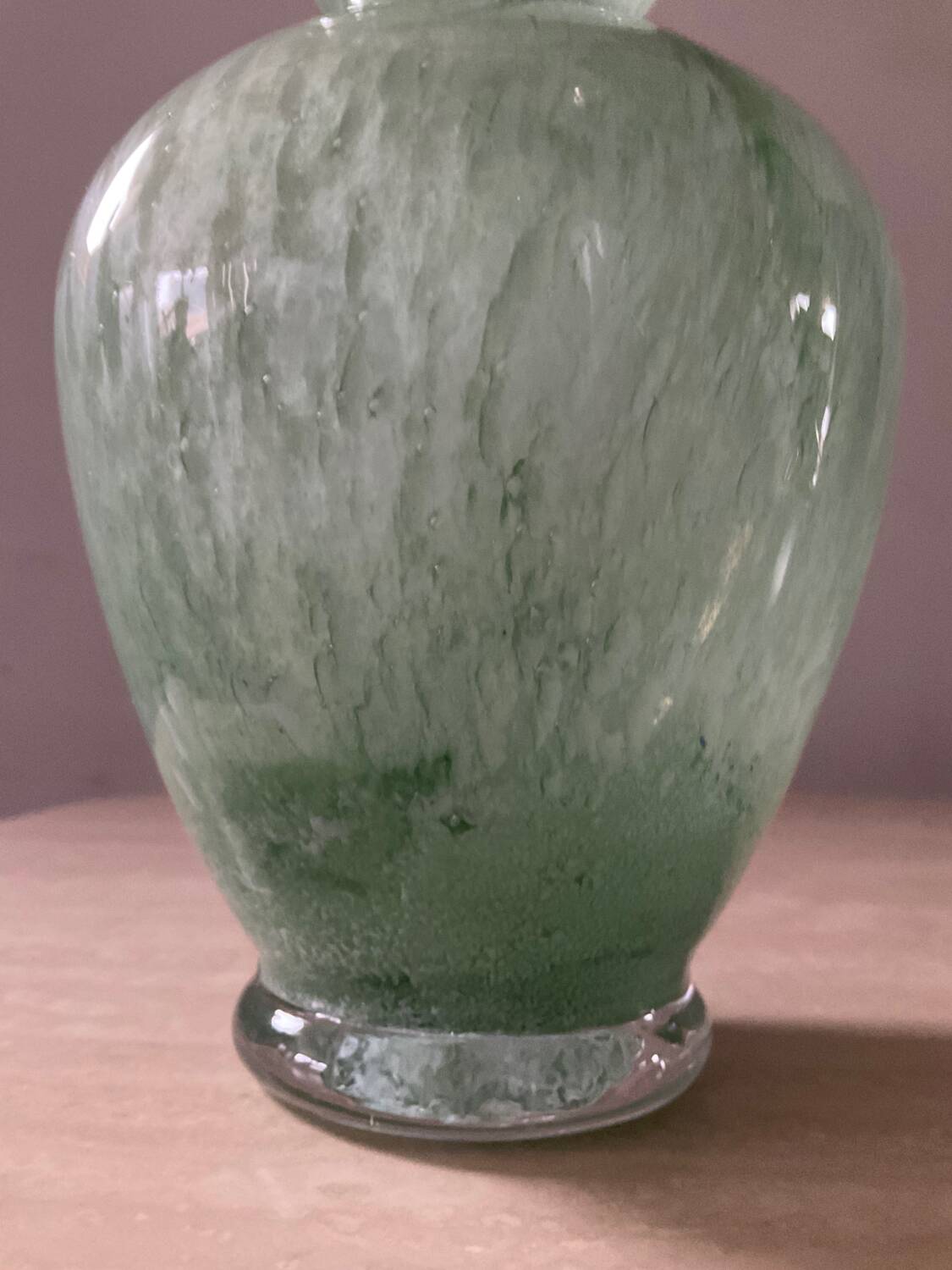Vintage glass paste vase
