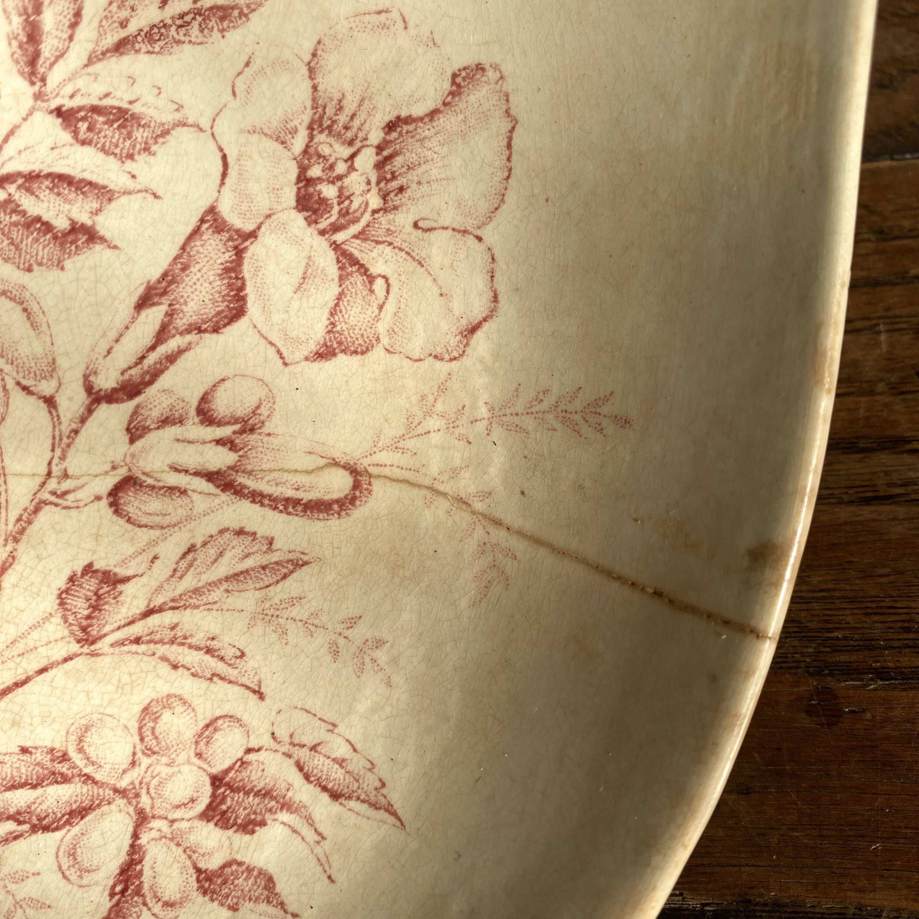 Badonviller ironstone dish with Virginia jasmine