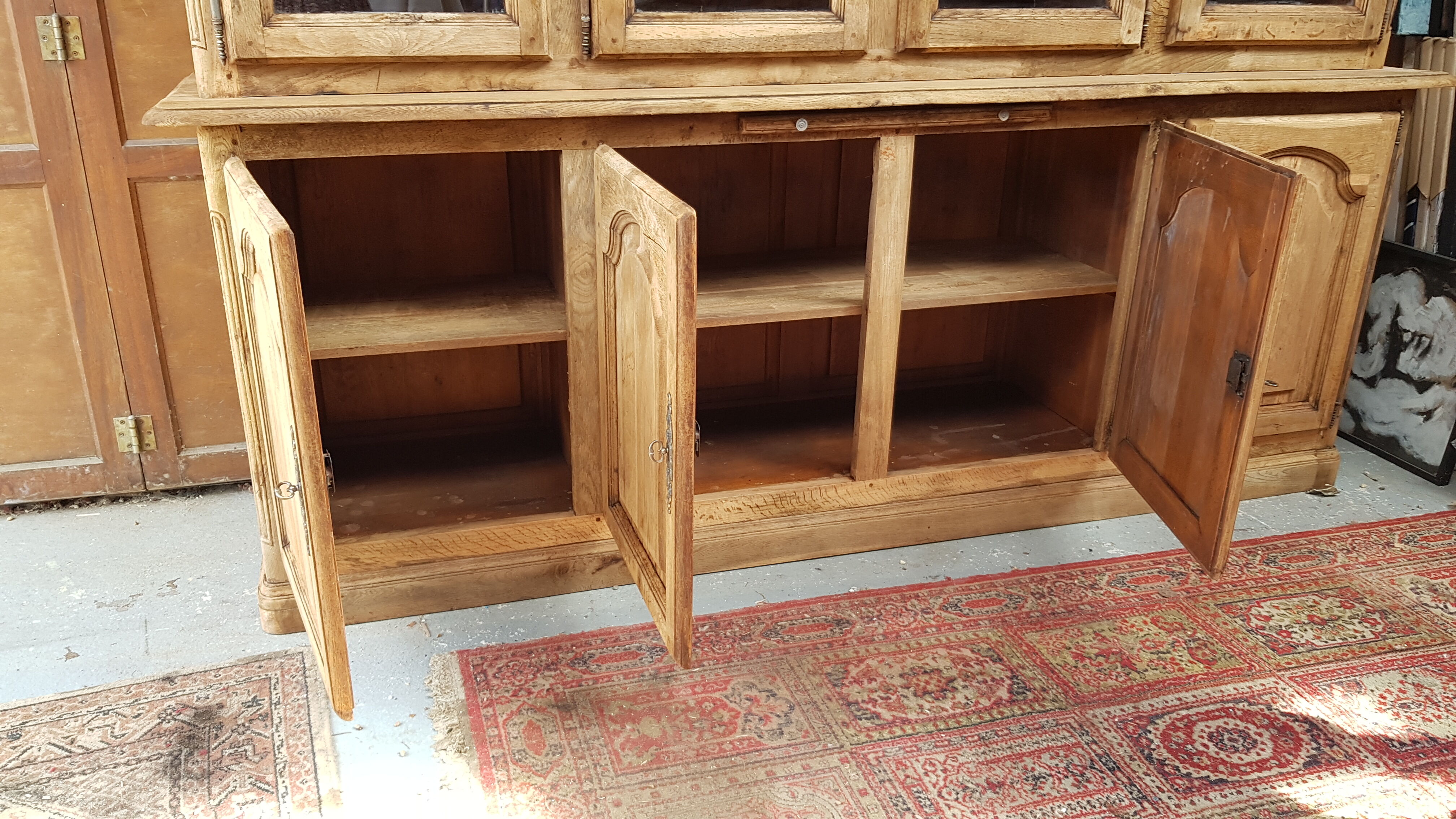 Solid oak bookcase