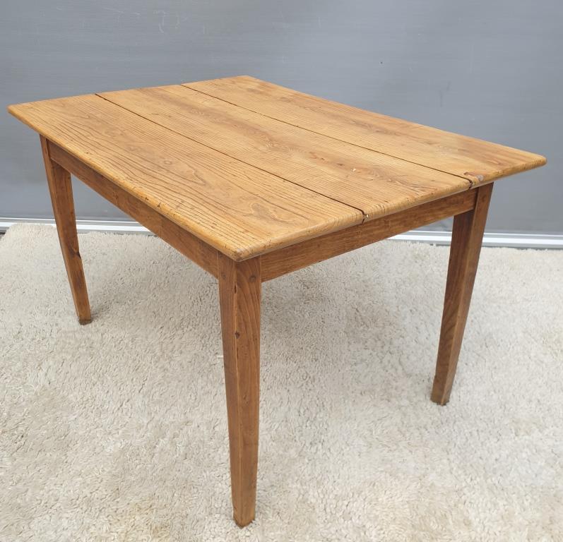 Desk table Oak knotted 1925 false drawer