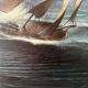 Marine, modern school, oil on canvas signed Van Ingelgam 1974