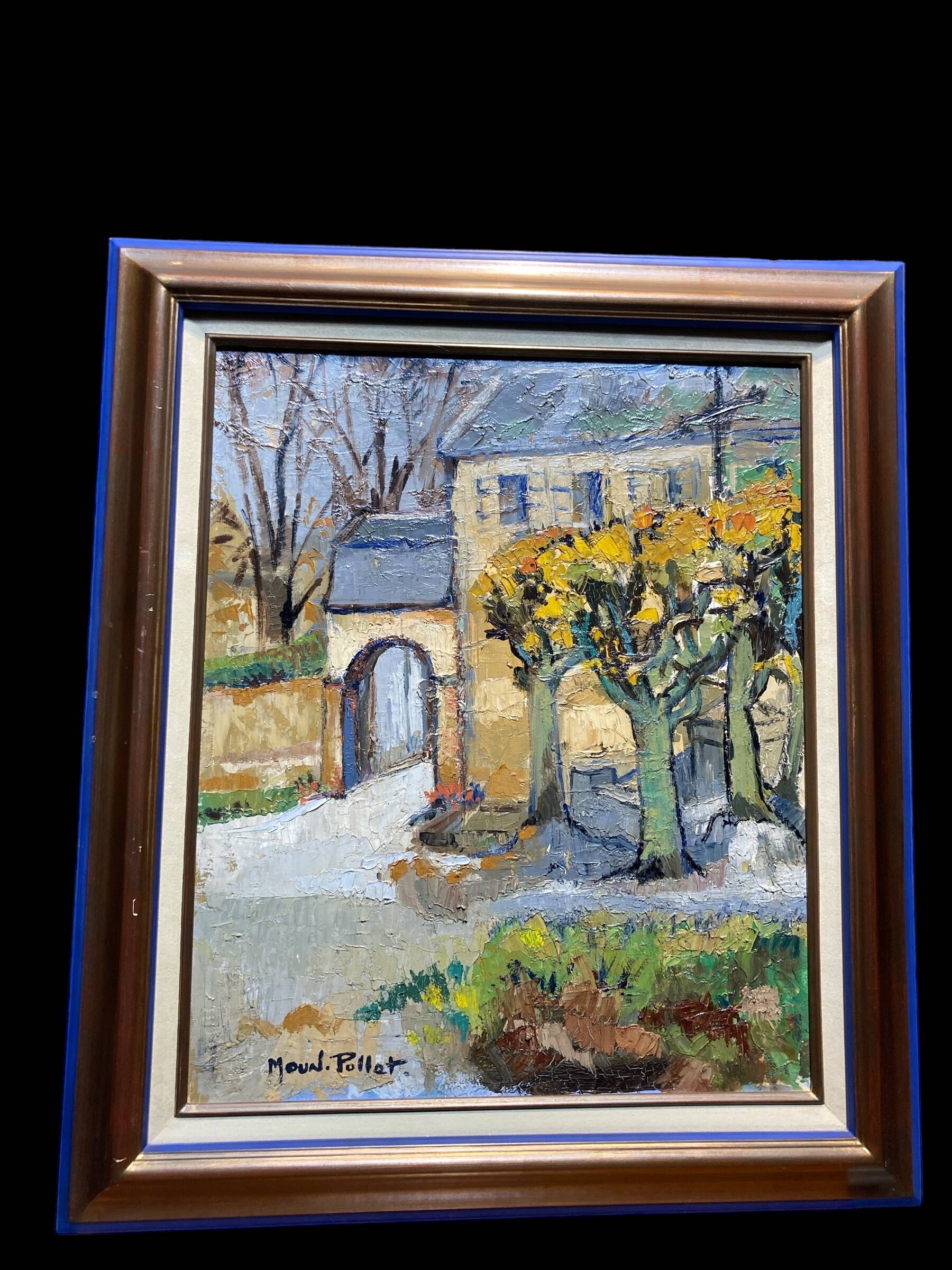 Knife painting signed Moun-Pollat