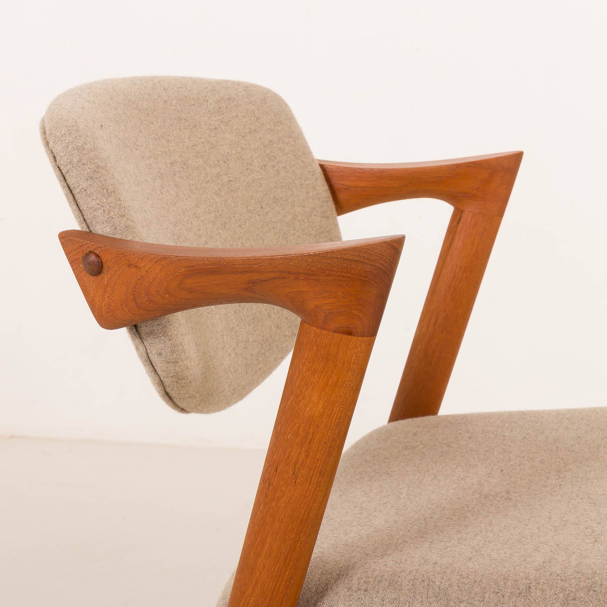 Kai Kristiansen teak chair #42, Denmark 1960s