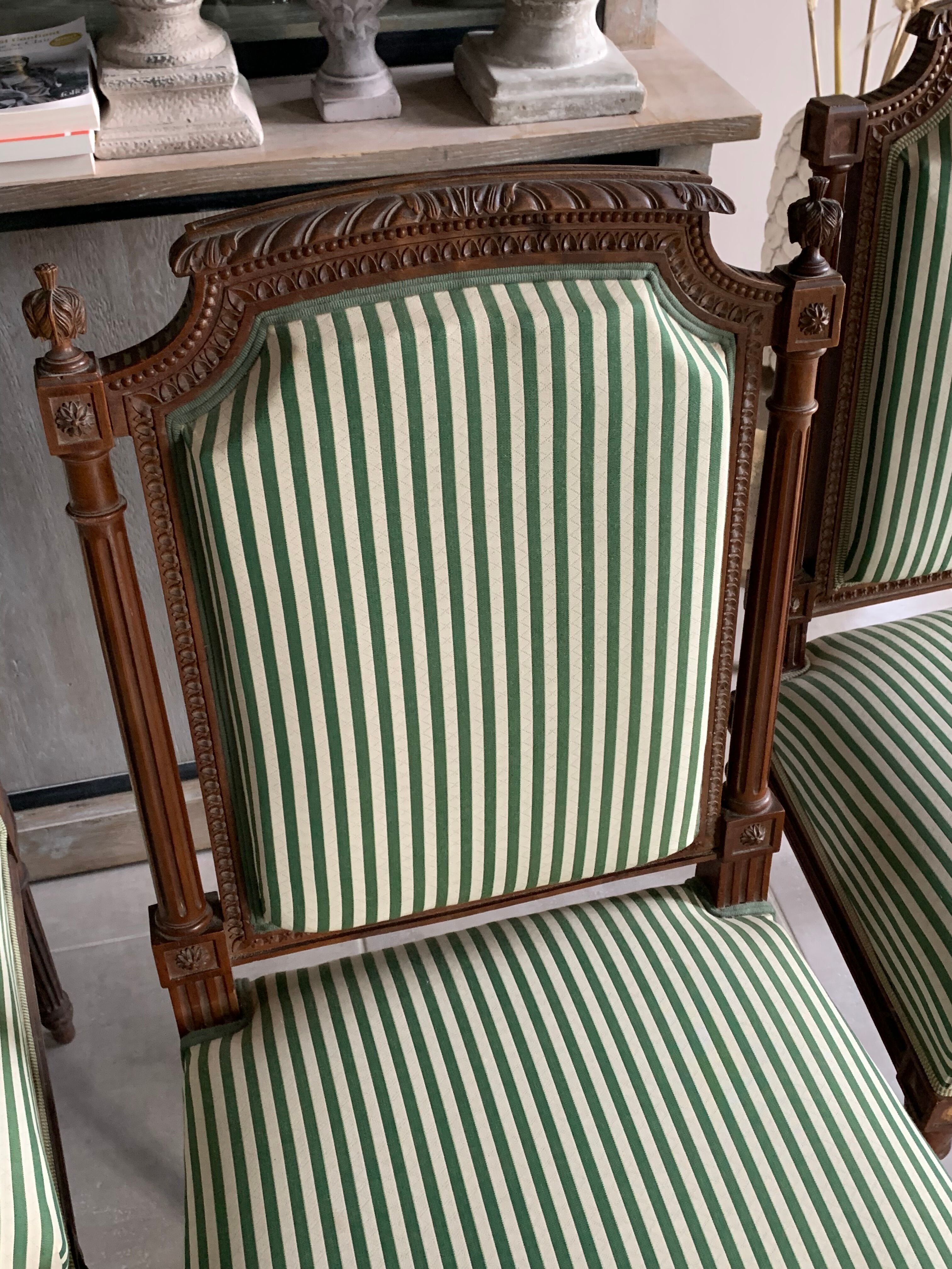 4 antique Louis XVI style chairs