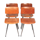 Set of 4 chairs 60s Netherlands
