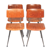 Set of 4 chairs 60s Netherlands