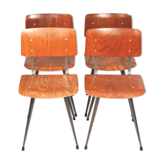 Set of 4 chairs 60s Netherlands