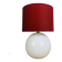 White and red ceramic ball lamp, 1980s