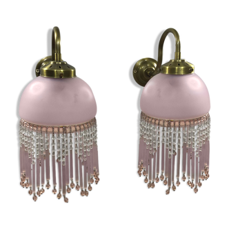 Parisian beaded sconces