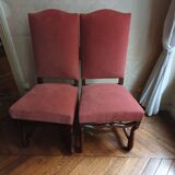 Pair of chairs "sheep bone"