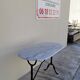 Cast iron bistro table and old oval marble top