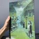 Peinture parisienne huile sur toile Montmartre / Tableau de Paris
