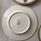 4 assiettes à dessert / salade lenox neuves - blanches